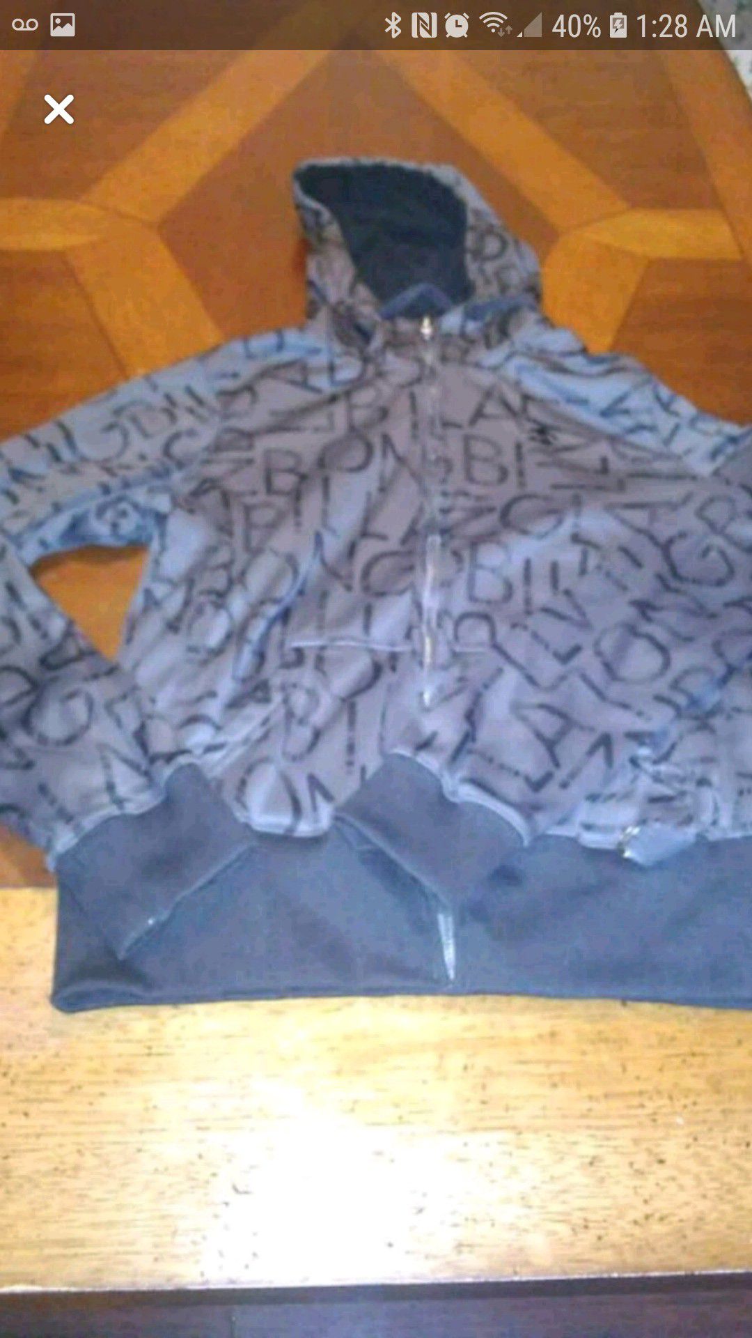 Boys Billabong zip up hoodie size Large