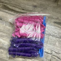 Paquete De Rollos Para El Cabello !! Sin Calor !! Nuevos Nunca Usados 