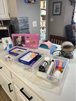 Mess of nail items