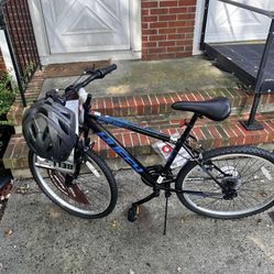 Huffy Mountain Bike with Bell Adrenaline Helmet