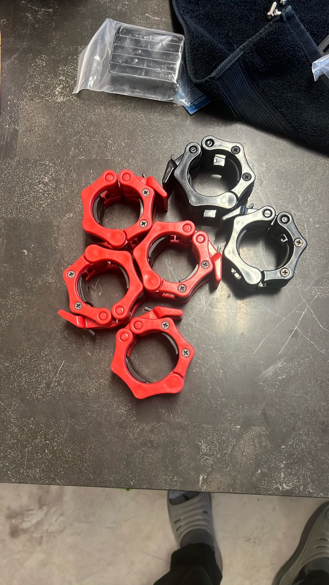 Plastic Barbell Clamps