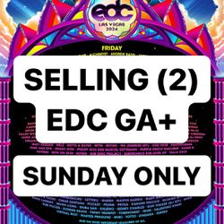 Selling EDC GA+ Wristbands 