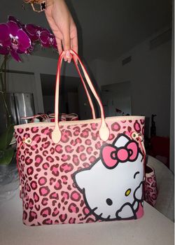 New Hello Kitty Cheetah Tote Bag