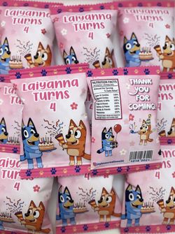 Bluey Chip Bags