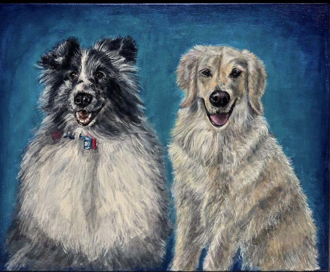 Custom Pet portrait Paintings