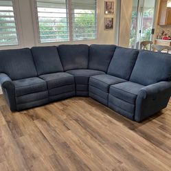 *Free Delivery* Lazy Boy Manual Reclining Sectional Couch Sofa
