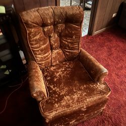 Mid Century Swivel Rocking Chair