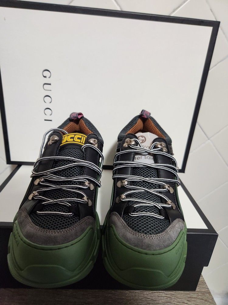 Gucci Flashtrek Green Low Top Sneakers