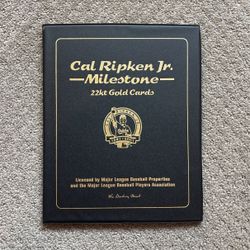 Cal Ripken, Jr Milestones 22 Karat Gold CardsI