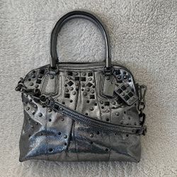 Coach Metallic Studded Shoulder Bag