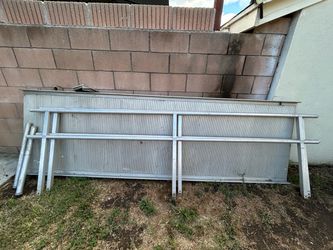 10 foot length heavy duty Ramp with hand rails and footing