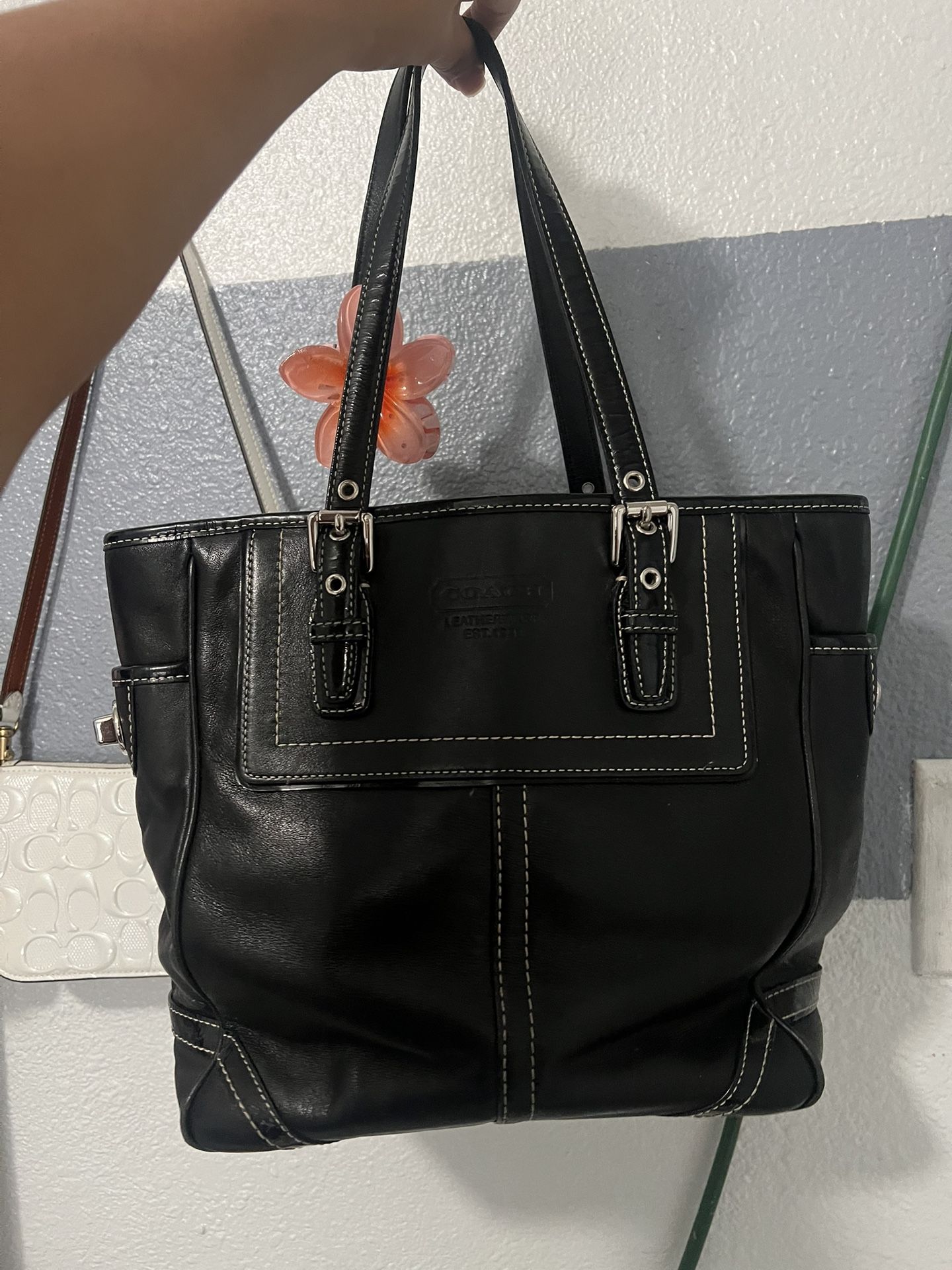 Black Coach Tote Bag