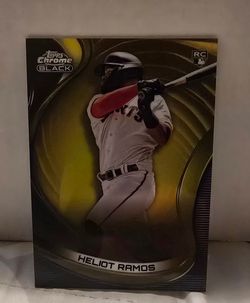2022  TOPPS CHROME BLACK HELIOT RAMOS( BOOKEND) 50/50