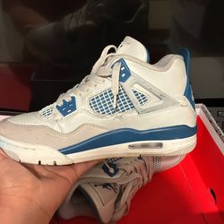 Off White Military Blue Jordan 4 Retro