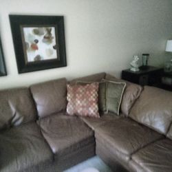 Leather Sectional 