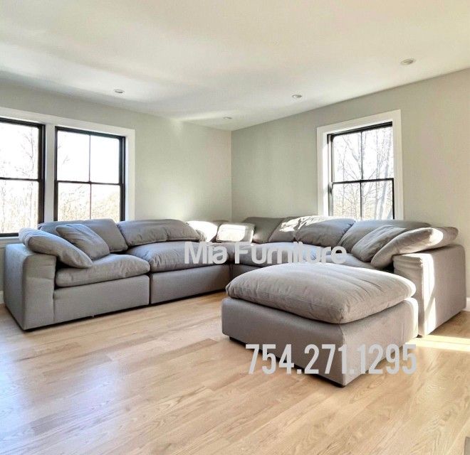 Nixon Modular Sectional Sofa Sectional 6 Pcs NEW Finance Available Stain Resistant Washable Cushions Feathers πͺΆ