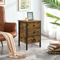 3 Drawer Side Table