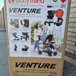 Baby Trend Venture 4 Wheel Stroller Travel System 