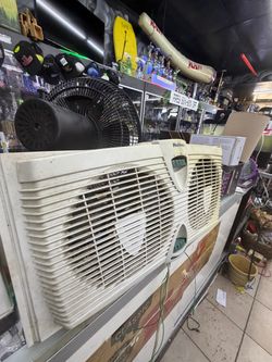 Holmes Dual-Blade Window Fan (23.5" x 12") – 2-Speed Reversible