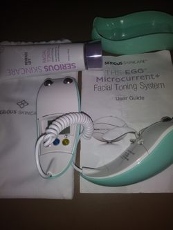 Serious skin care facial toning system.
