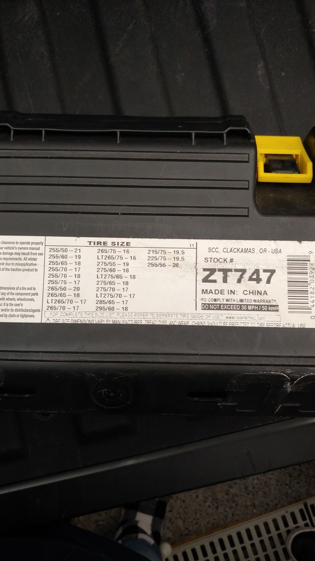 Snow tire cables