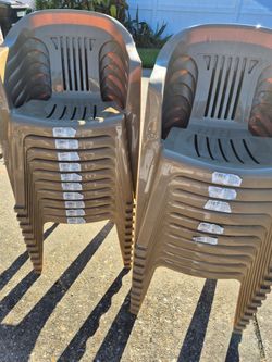Resin chairs