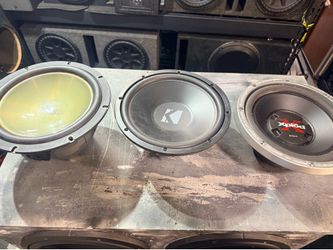 Working 10” subs $20 each or $50 for all 3