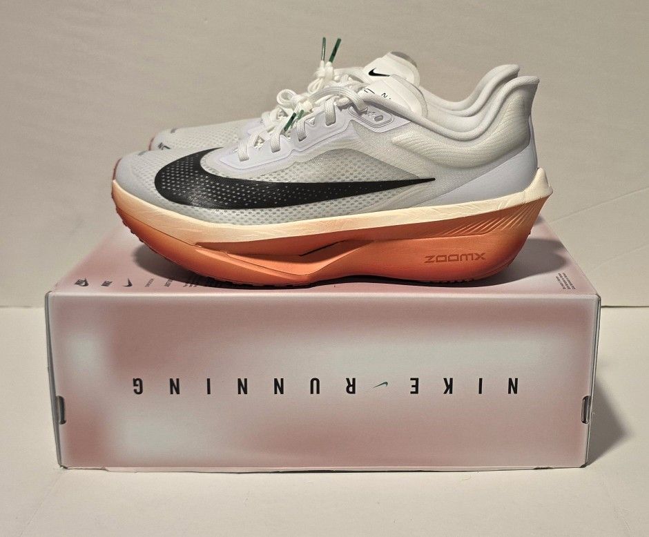 Nike Zoom Fly 6 Eliud Kipchoge HJ7038-100 White Black-Pale Ivory Mens Sz 10.5
