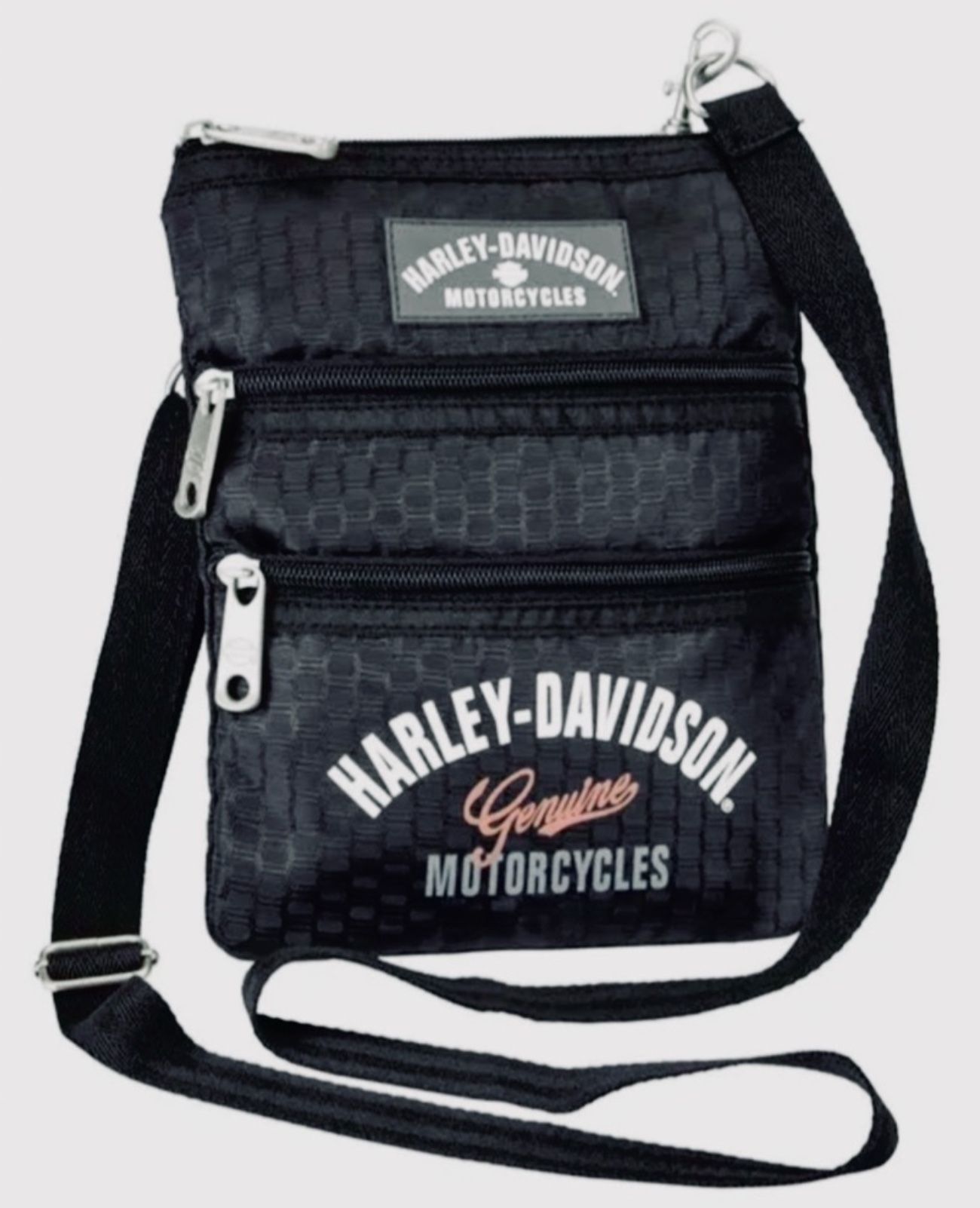 Black, Waterproof Lined Slingback Crossbody Bag