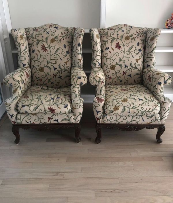Antique Edwardian wingback chairs (pair) for Sale in Norwalk, CT - OfferUp