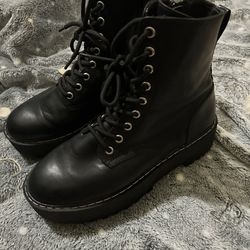 Black Platform/Chunky Combat Boots