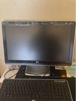 Complete HP Desktop Computer Setup – Monitor, Keyboard,