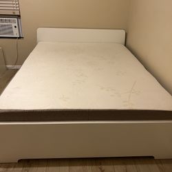 Bed frame, mattress