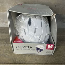 Bolle White Snowboarding Ski Helmet Medium (55-57cm) NOB 1145426