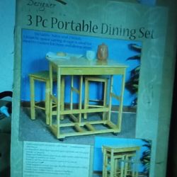 Three Piece Portable Dining Set