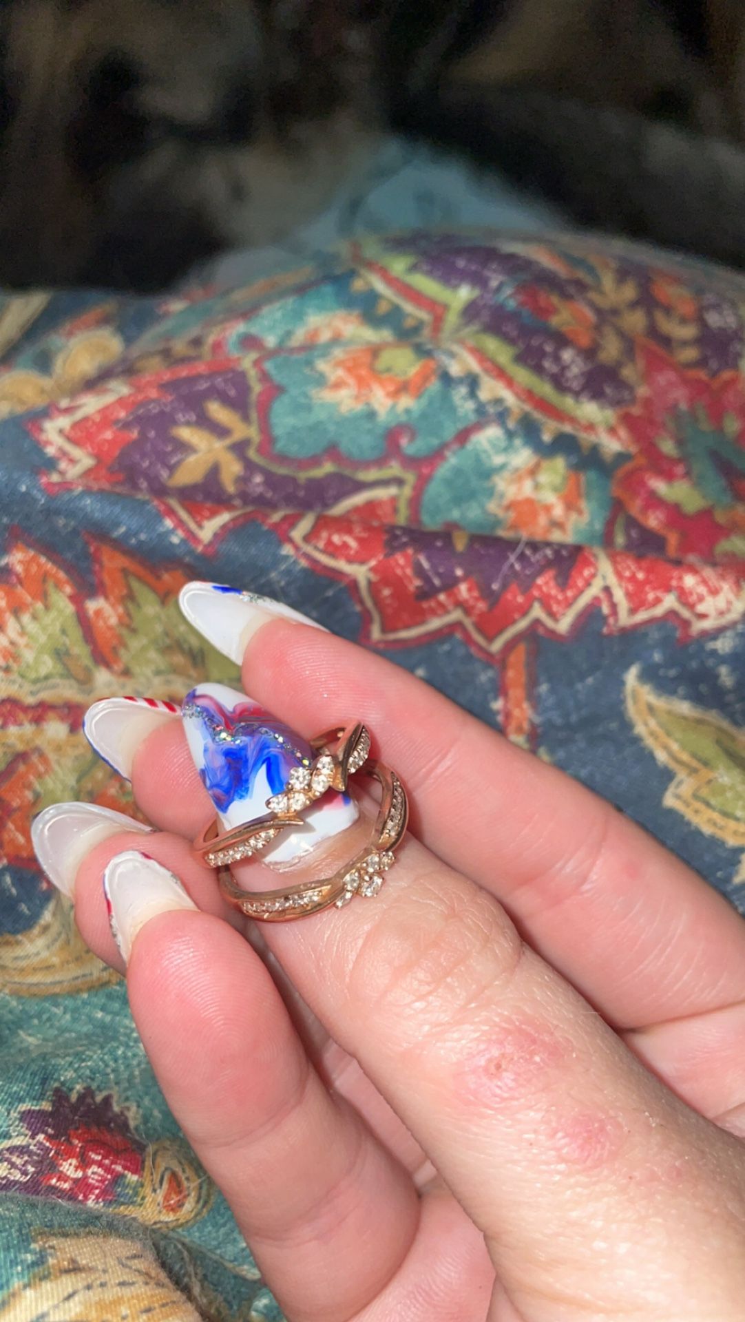 14k Rose Gold Diamond Ring