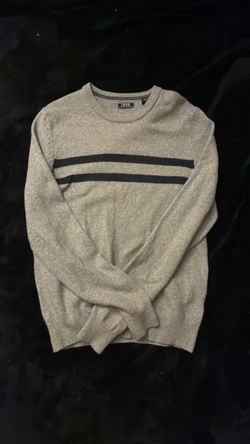 Grey blue stripped sweatshirt (small)