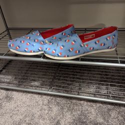 Toms Popsicle Print- Glow In The Dark Slip On