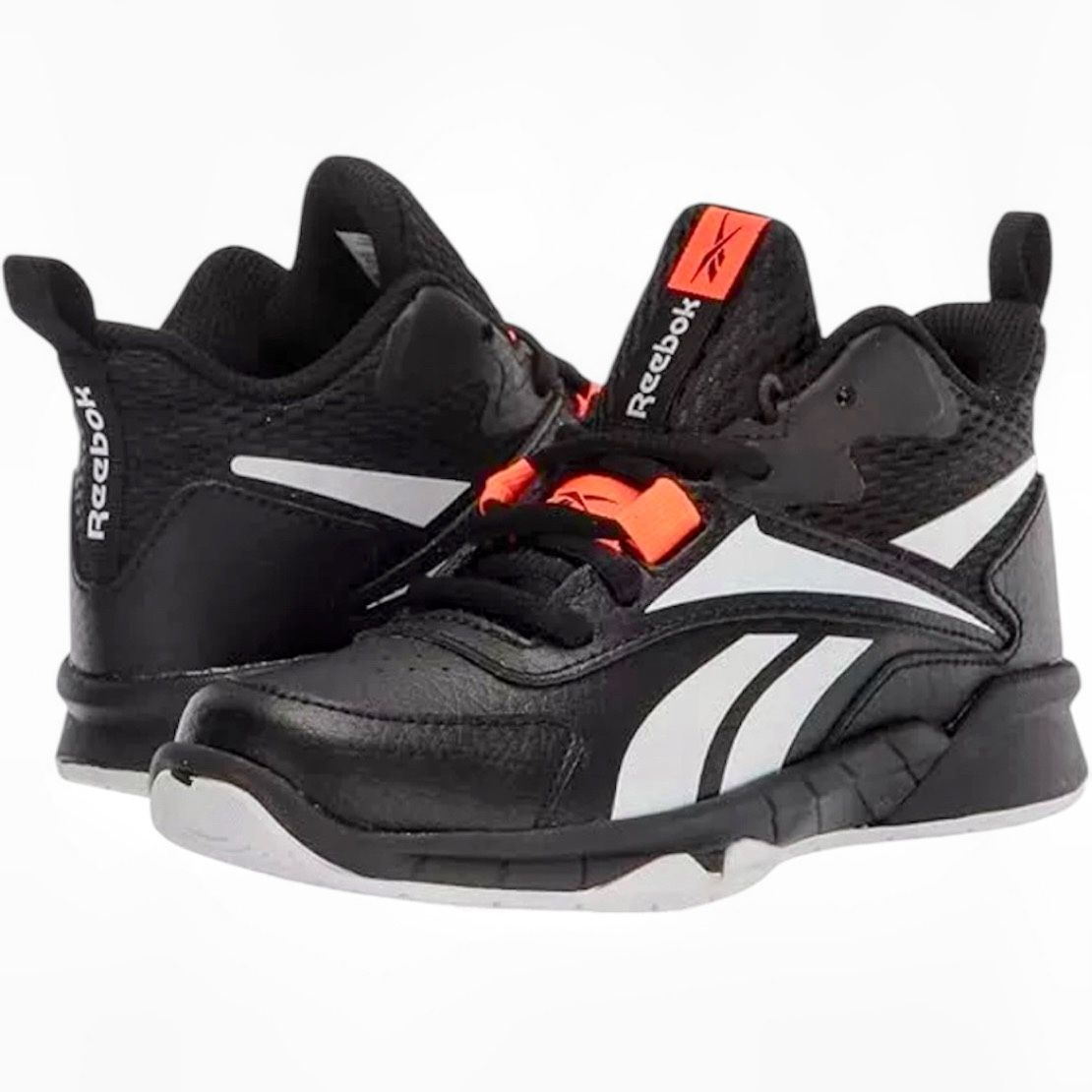Reebok More Buckets Basketball Sneakers Shoes Black White Orange Youth 7 Men’s 7 GY4496