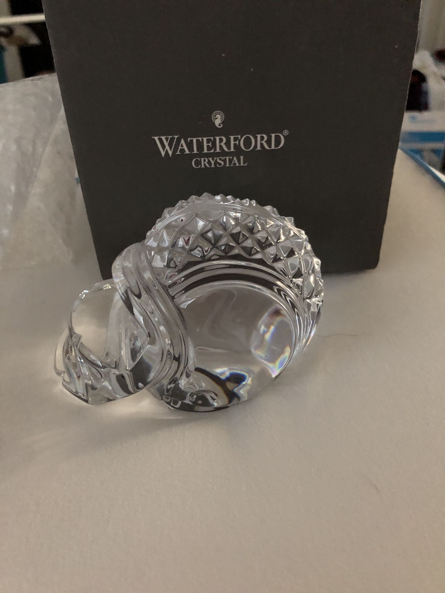 Waterford Crystal Football Helmet Paperweight - new with box