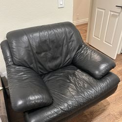 Black Leather Loveseat