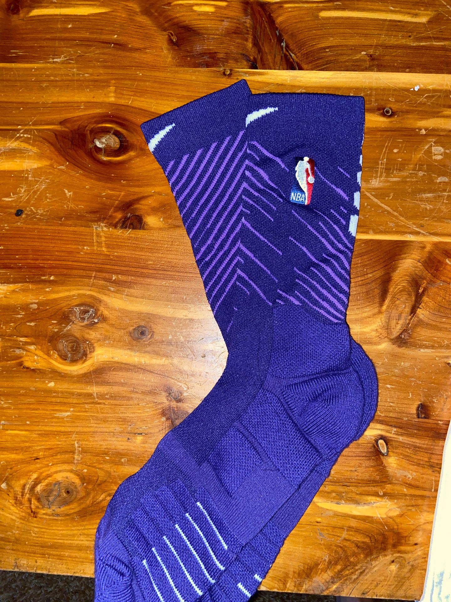 BRAND NEW Nike nba men’s purple socks-large
