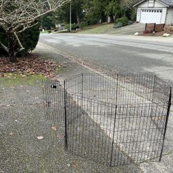 Small Medium Dog Cat Rabbit Bunny Kennel Pet Travel Playpen Collapsible 48” by 48” by 30” High