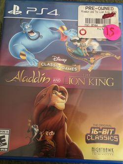Disney Classic Games Aladdin and The Lion King PS4