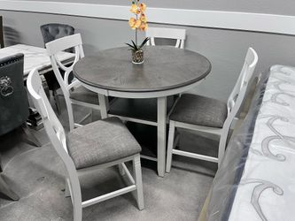 5pc Counter Height Set 🤍🩶