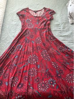 Red Floral Dress