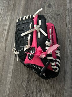 T-ball girls black/pink Rawlings glove