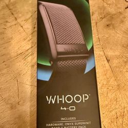 WHOOP 4.0 – Brand New (Sealed) + 12-Month Peak Membership Included