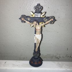 Standing Crucifix Figurine 8 inches 