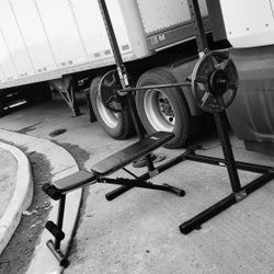 Home Gym Squat Rack With Bench